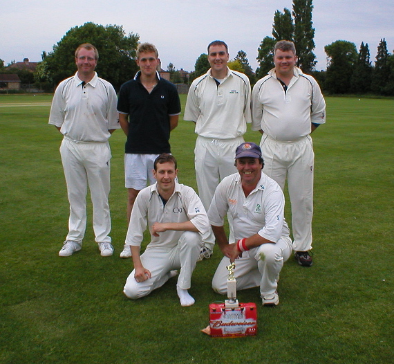 The Beehive team with the trophy.